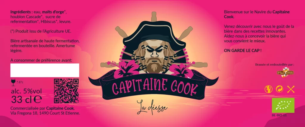 Etiquette - Capitaine-Cook
